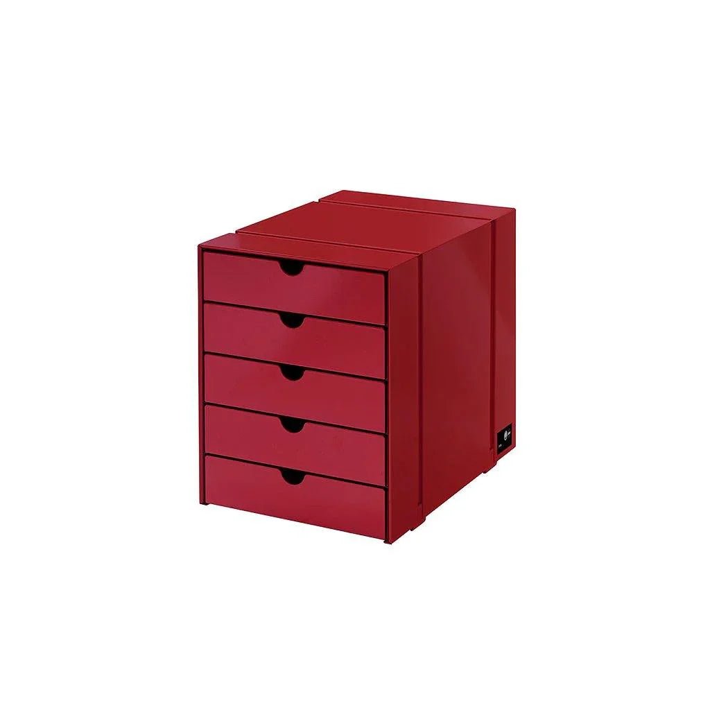USM Haller - Schubladenkasten Inos K1 - QS K1 USM Rubinrot | Homestorys