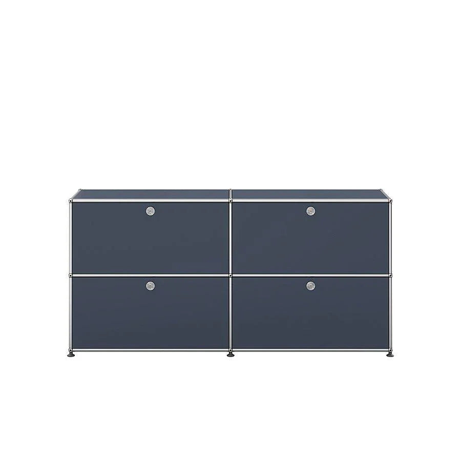USM E2 Sideboard in Anthrazitgrau – starker Farbton mit architektonischem Charakter und hoher Designwirkung