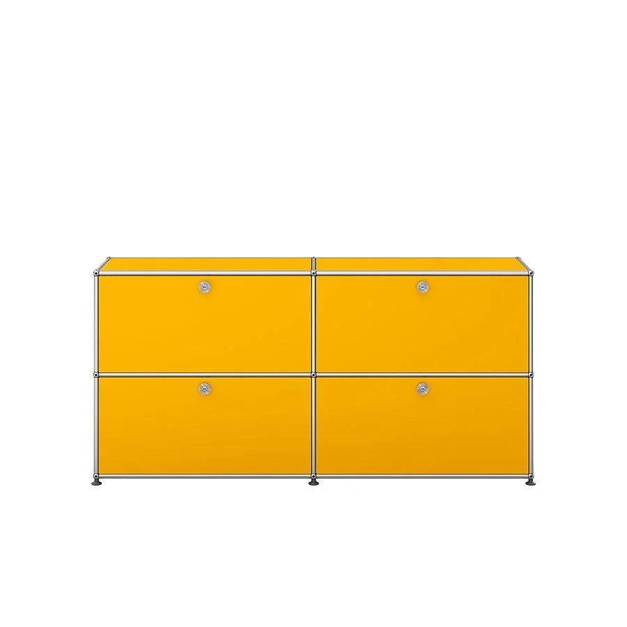 USM Sideboard E2 in Goldgelb – leuchtender Farbton für freundliche, energiegeladene Raumkonzepte