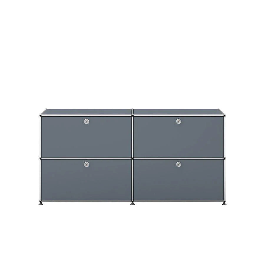 Sideboard E2 von USM Haller in Mittelgrau – ausgewogener Grauton mit urbaner Wirkung für Wohn- und Arbeitsräume