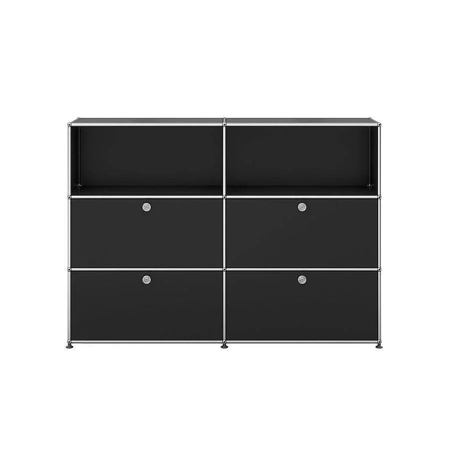 Edles USM Haller Sideboard M64 in Graphitschwarz – stilvolles Statement für moderne Wohn- und Arbeitswelten