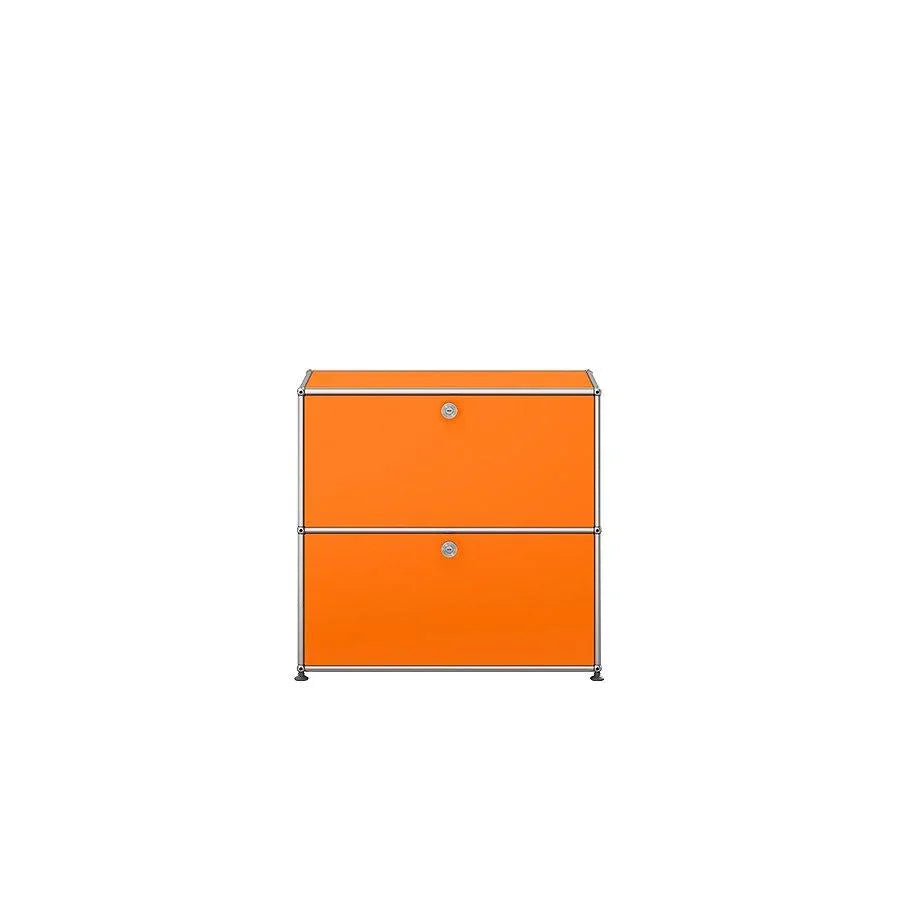 USM Haller Kommode S2 in Reinorange – kräftiger Farbton als Statement-Möbel für kreative Räume, moderne Büros oder stylishe Interieurs
