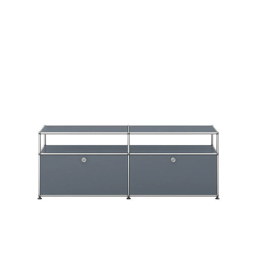 USM O2 Sideboard in Mittelgrau – modernes Stauraummöbel mit zeitloser Farbgebung und modularer Funktion für Wohnbereich, Büro oder Homeoffice
