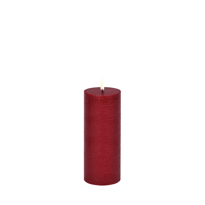 Kerze PILLAR LED UYUNI Carmine Red Ø7.8 x 20cm | Piffany | Homestorys