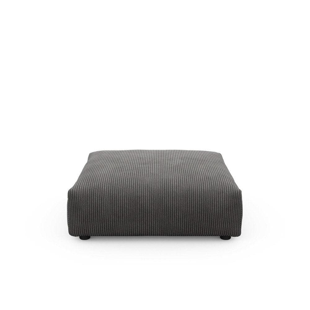 Vetsak Cord Velours Sofaelement 105x105 cm in Dark Grey – hochwertiges Modul für flexible Wohnkombinationen