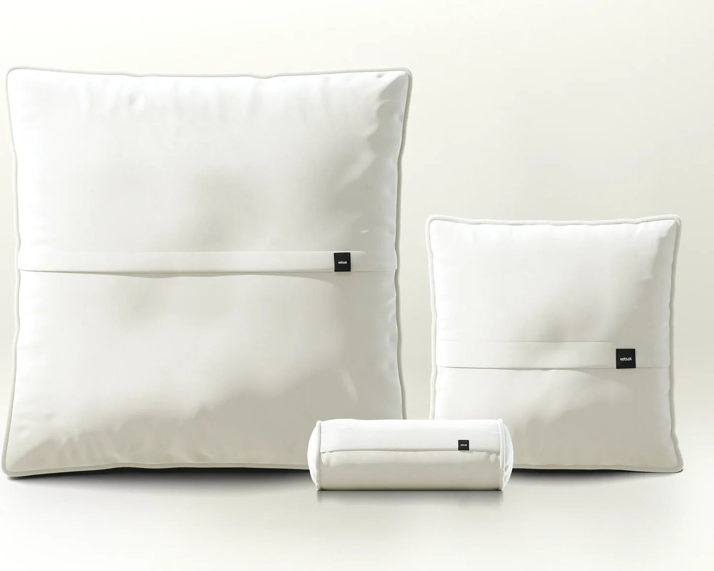 Suave Pearl Kissen Set 2 – weiches Kissen-Duo in edlem Perlmuttweiß