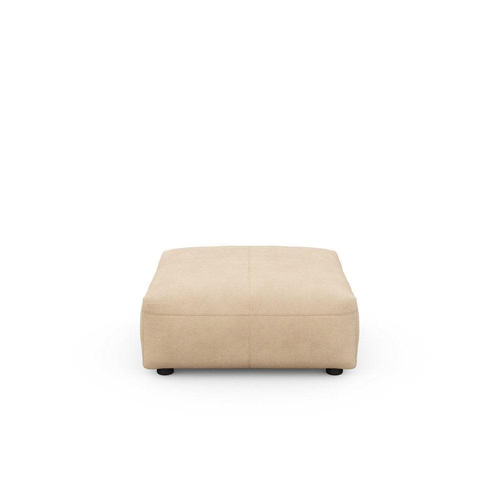Sofa-Sitzelement aus Leder 84x84 cm in Beige – elegantes Modul für gemütliche Wohnkonzepte