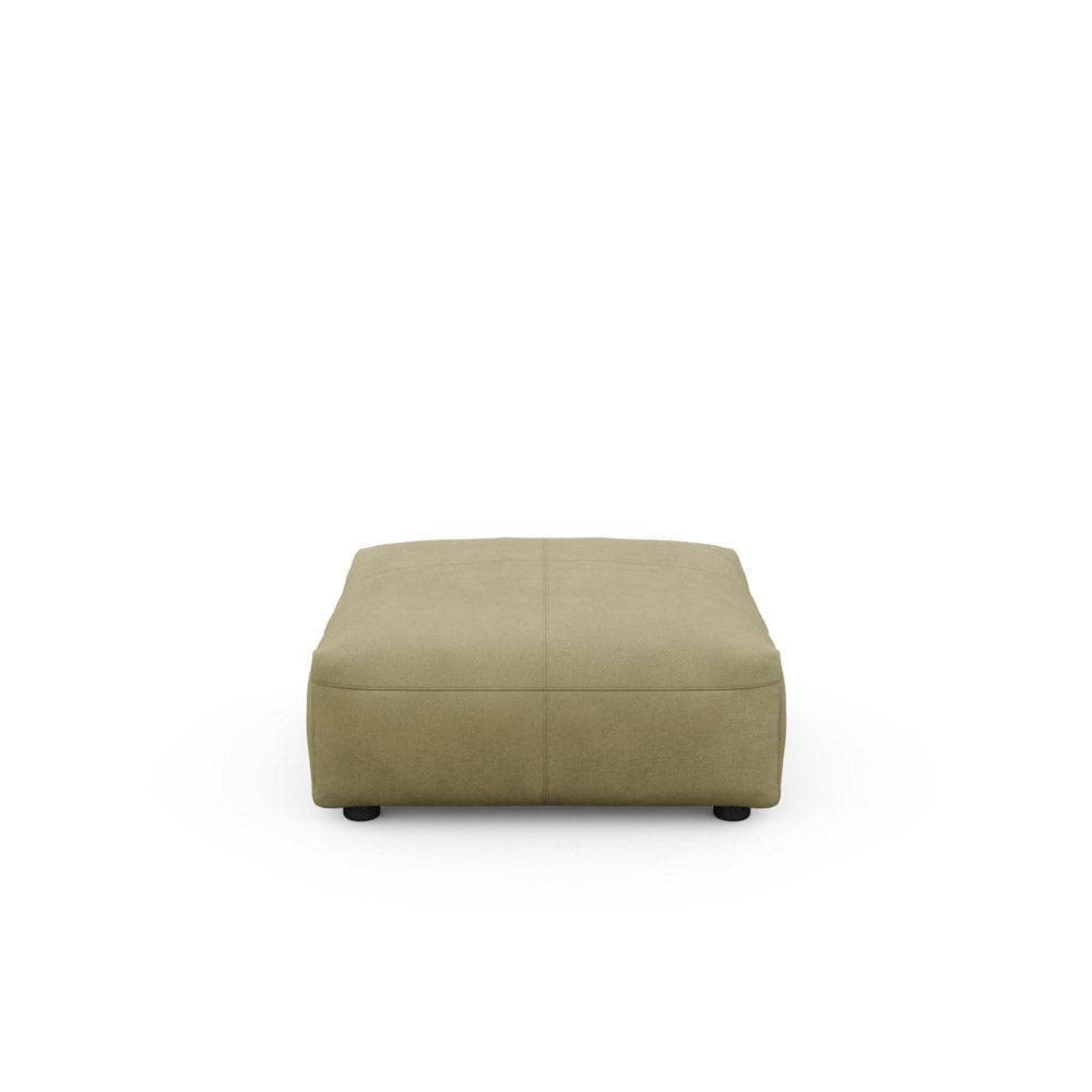Vetsak Sitzelement 84x84 cm in Olive – stilvolles Echtleder-Modul für wohnliche Sofasysteme