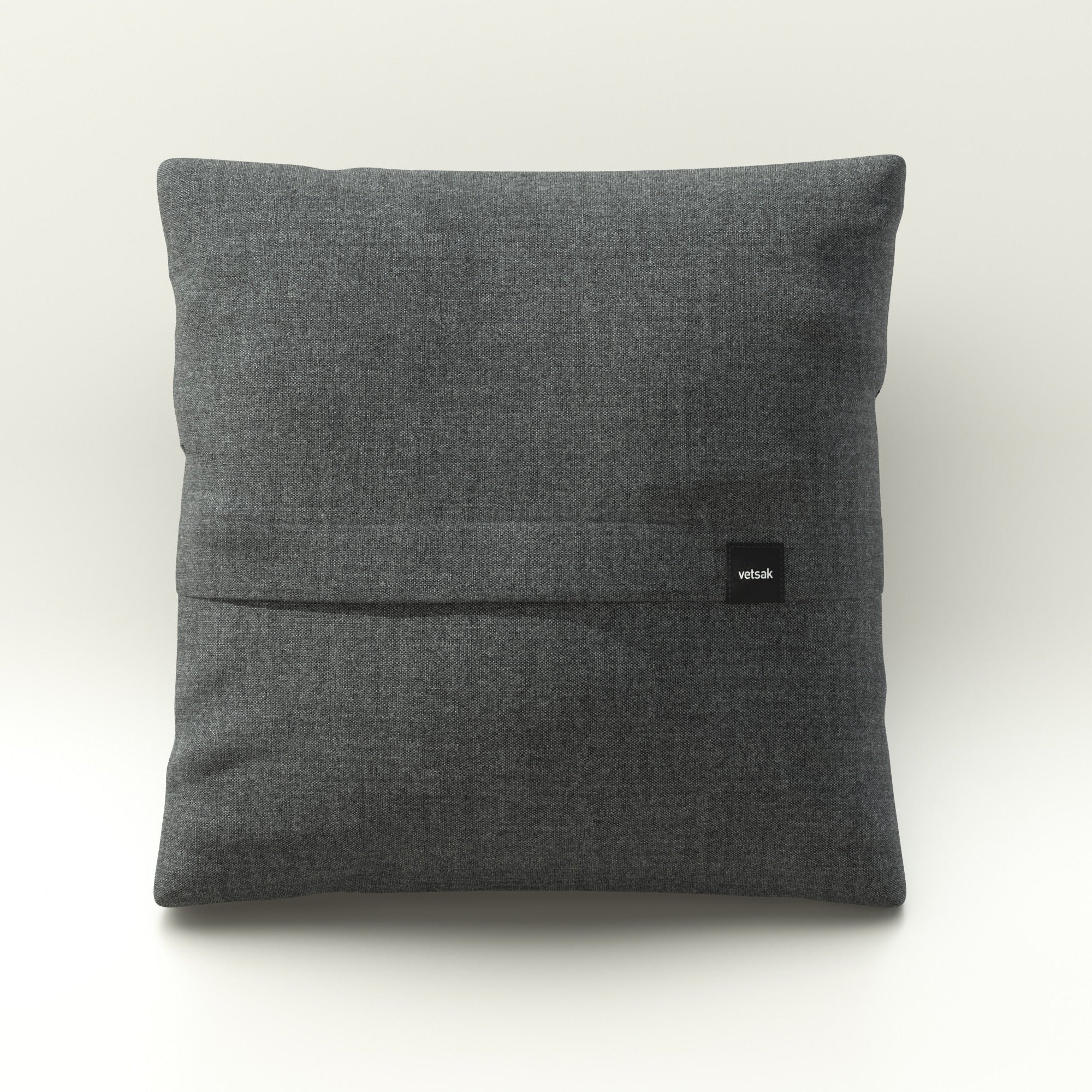 Big Pillow von vetsak in Piqué Dark Grey – robustes Designkissen in dunkler Eleganz