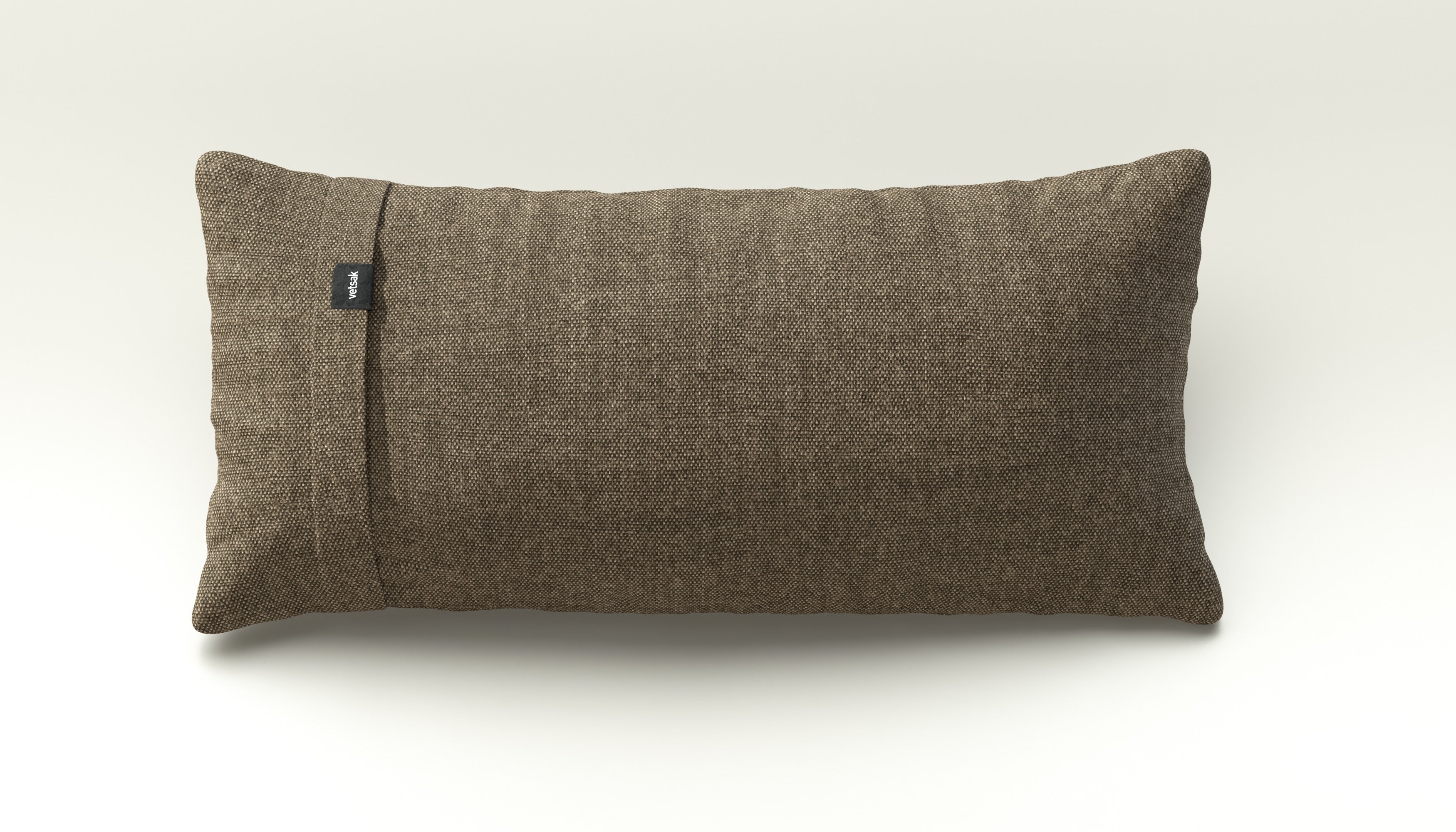 Pillow aus Piqué Taupe – kleiner Outdoor-Allrounder mit dezenter Textur