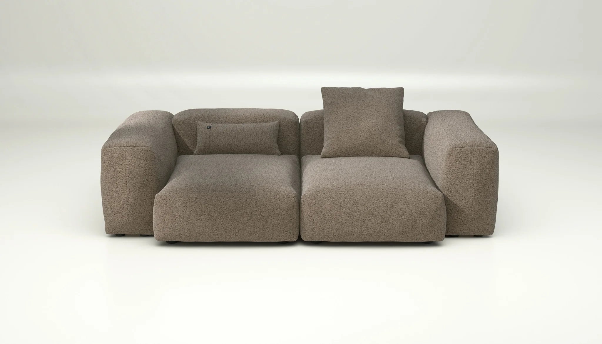 Vetsak Sofa SET 02 M Taupe mit Kissen – weiches Lounge-Sofa für harmonische Räume