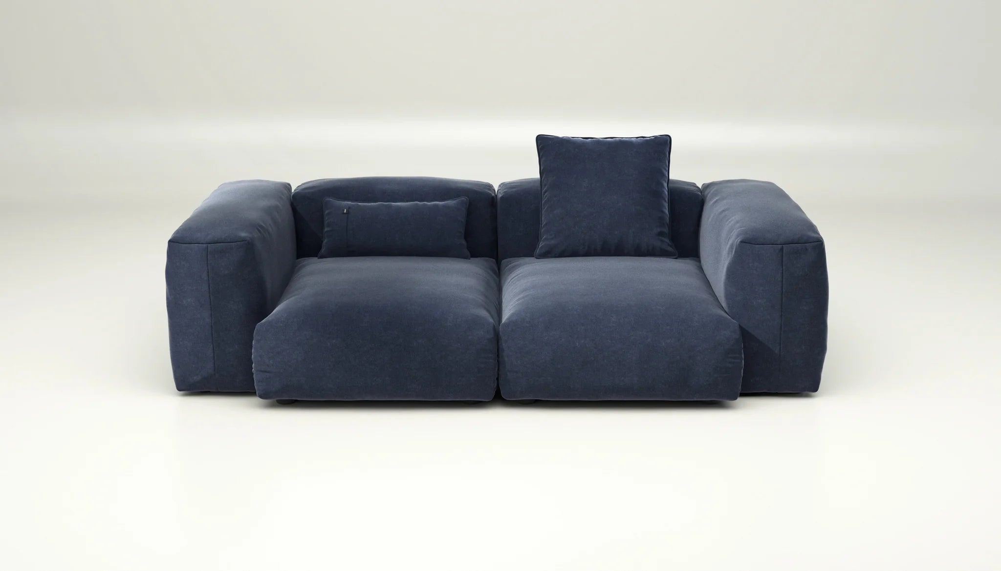 Sofa SET 02 M Suave Navy mit Kissen – elegantes Modulsystem in maritimem Farbton