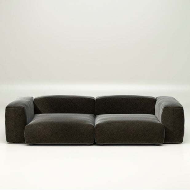 vetsak Sofa SET 02 in Größe L mit Suave-Stoff in Anthracite – urbaner Stil mit weicher Oberfläche