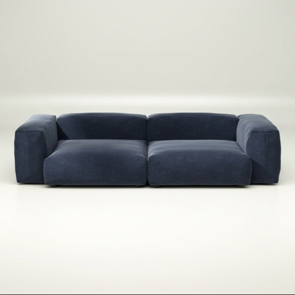 SET 02 Sofa L von vetsak mit Navy-Stoff Suave – tiefer Blauton für stilvolle Akzente