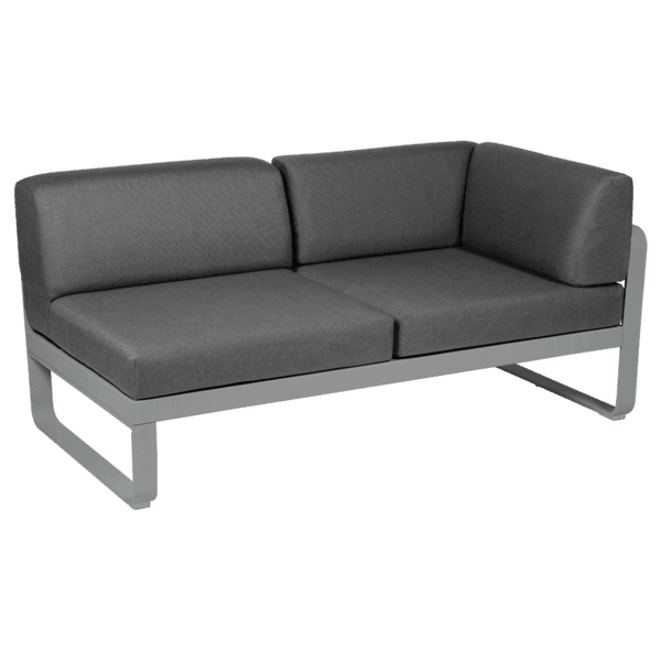 2-Sitzer Eckelement BELLEVIE mit Seitenkissen - Rechts | Fermob | Homestorys