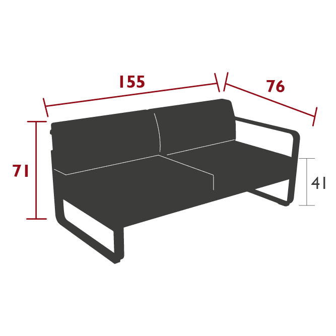 2-Sitzer Eckelement BELLEVIE - Rechts - Original Homestories