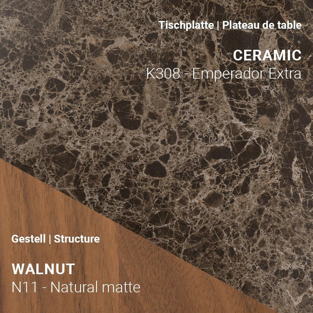 Esstisch TERRA T0500 - Keramik & Nussbaum | Mobitec | Homestorys