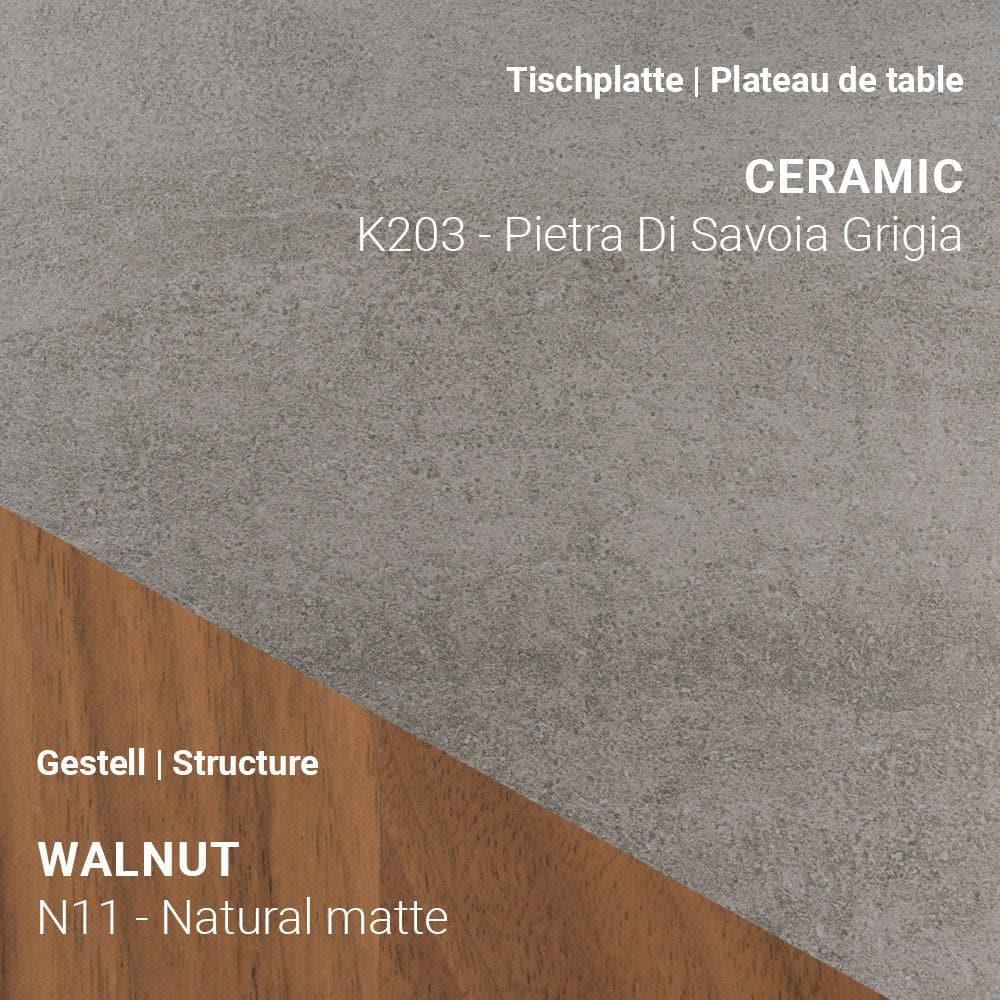 Esstisch TERRA T0500 - Keramik & Nussbaum | Mobitec | Homestorys
