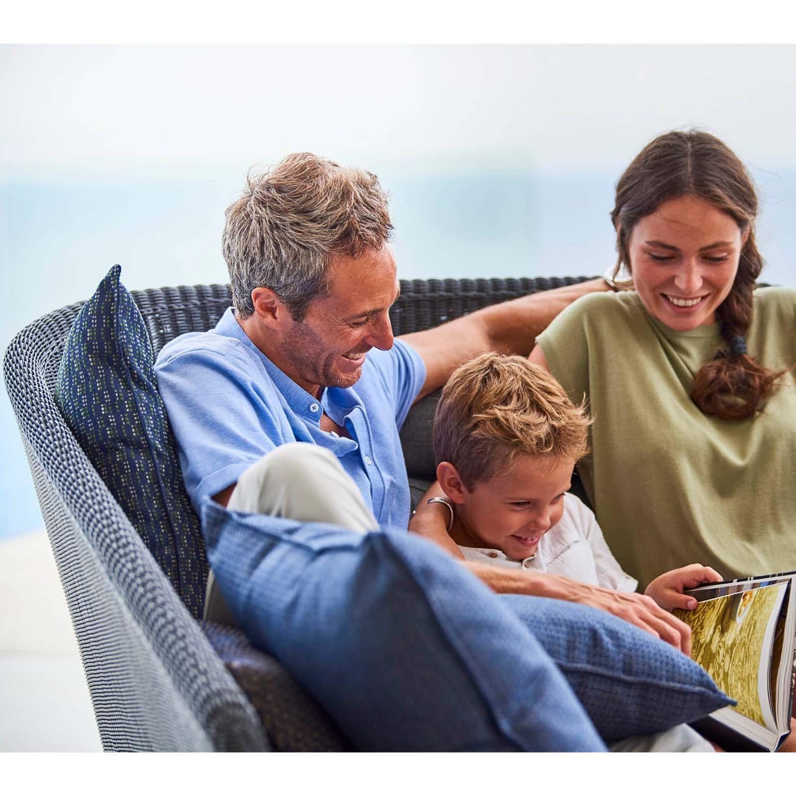 Cane-line MEGA Tagesbett links mit Kissen-Set - Original Homestories