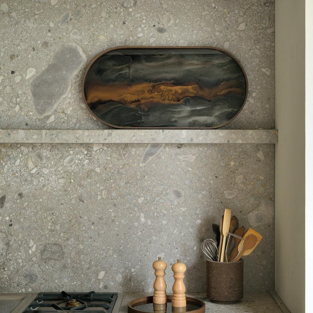 Glasstablett BRONZE ORGANIC Oblong - 71x36 | Ethnicraft | Homestorys