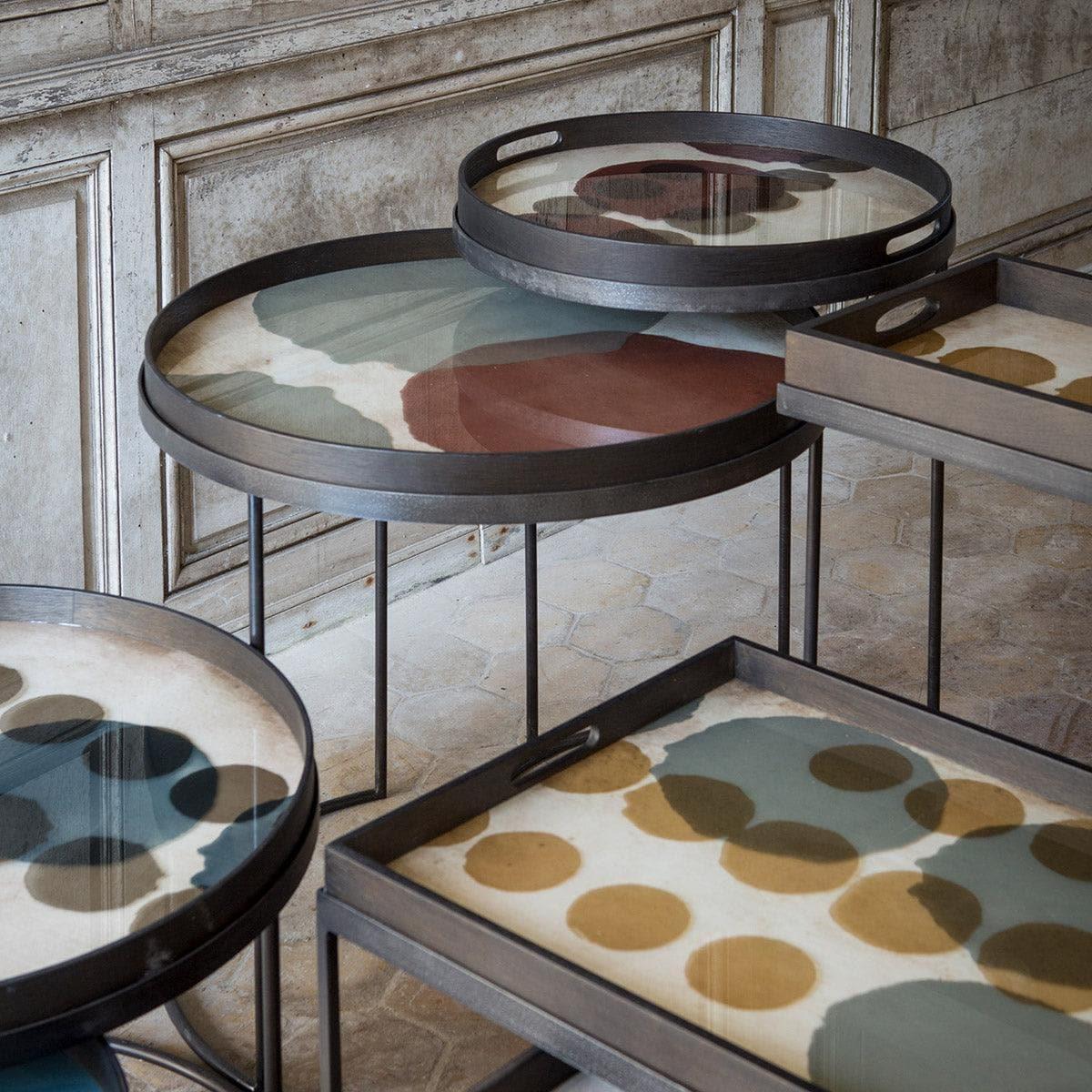 Tablett TRANSLUCENT SILHOUETTES Overlapping Dots - Ø61 | Ethnicraft | Homestorys