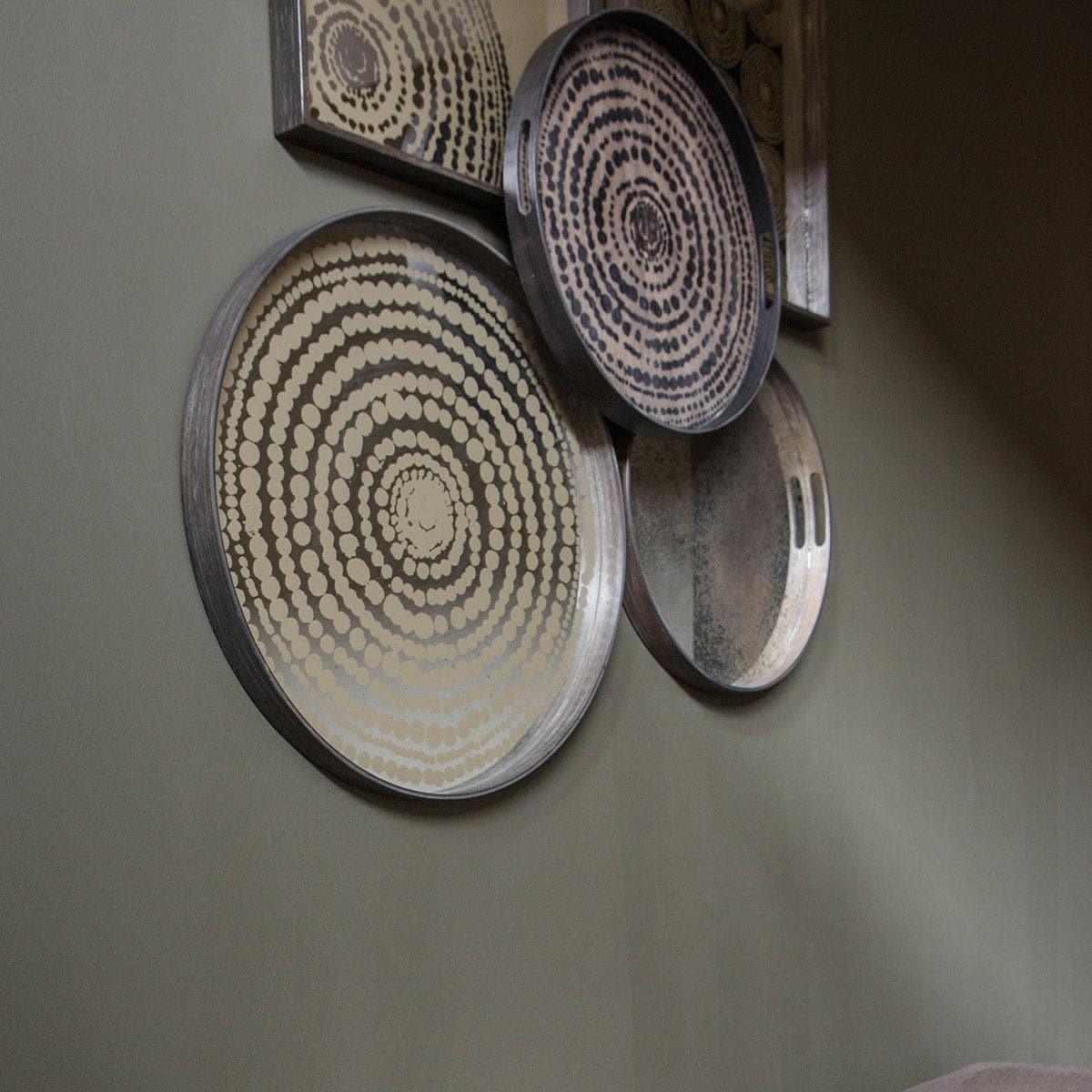 Tablett TRIBAL QUEST Gold Beads - Ø61 | Ethnicraft | Homestorys