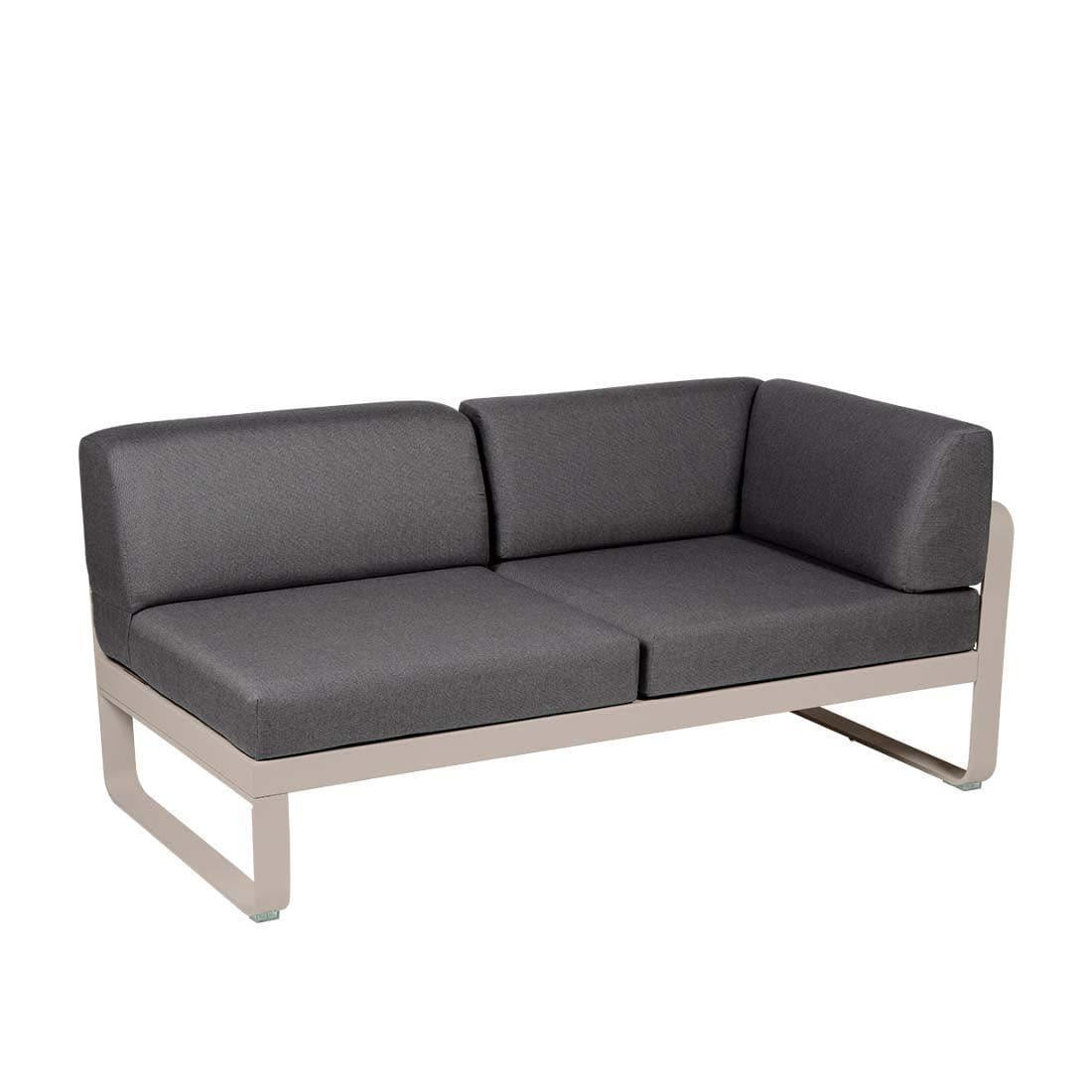 2-Sitzer Eckelement BELLEVIE mit Seitenkissen - Rechts | Fermob | Homestorys