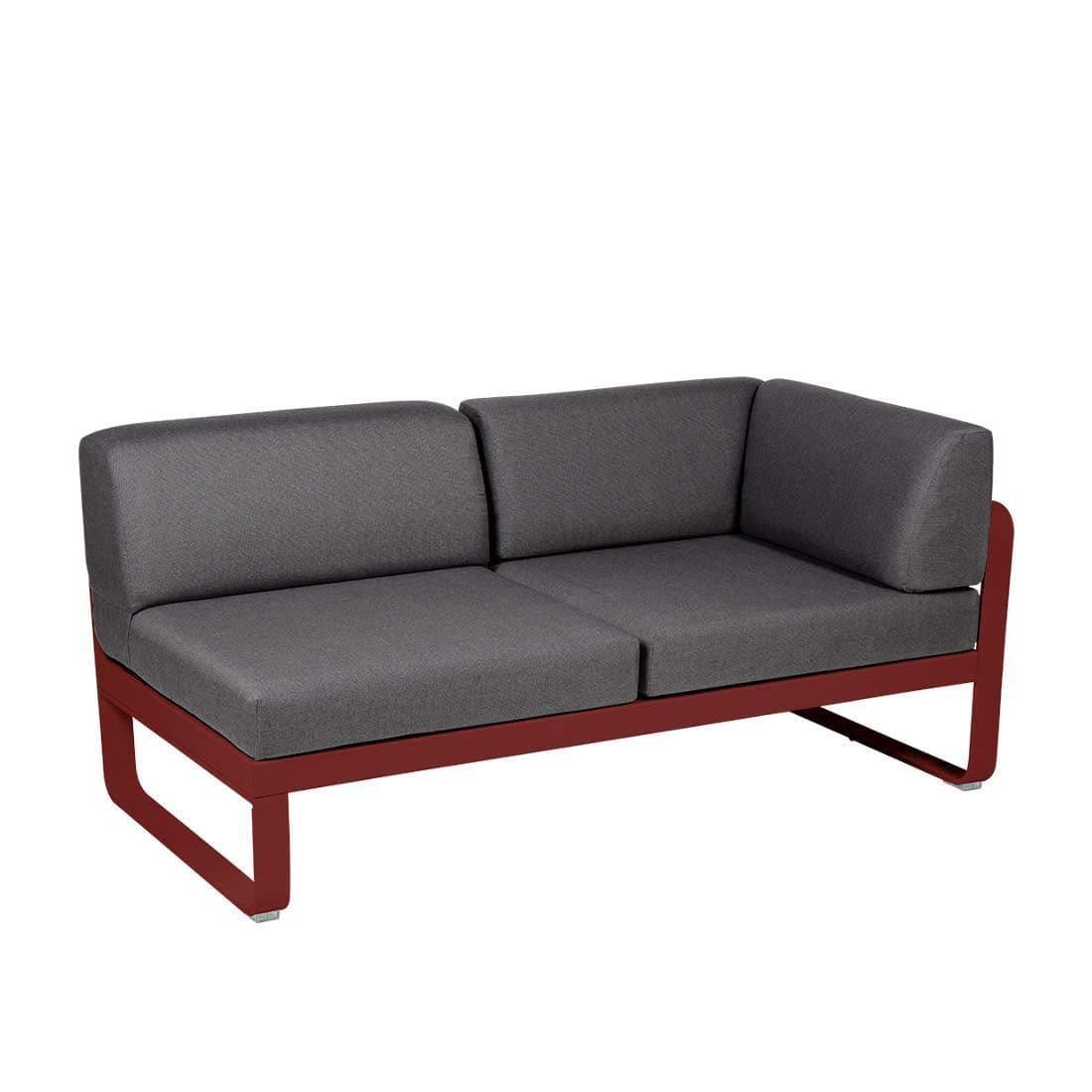 2-Sitzer Eckelement BELLEVIE mit Seitenkissen - Rechts | Fermob | Homestorys