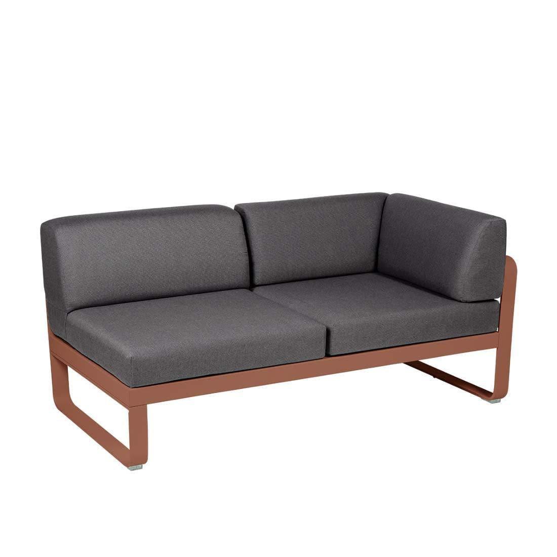 2-Sitzer Eckelement BELLEVIE mit Seitenkissen - Rechts | Fermob | Homestorys