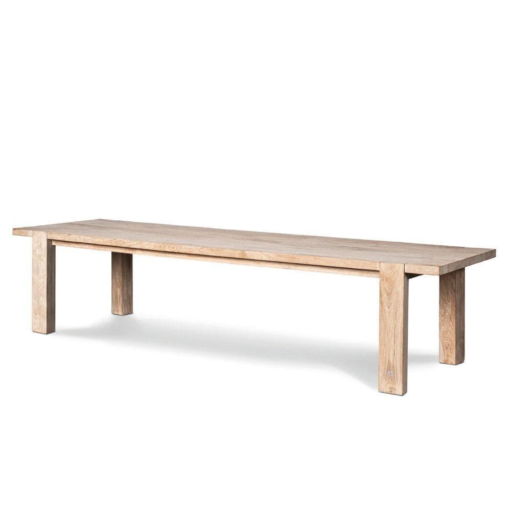 Gartentisch MAXIMUS von Gommaire – großer Outdoor-Esstisch aus recyceltem Teakholz mit markantem Design, ideal für Garten und Terrasse