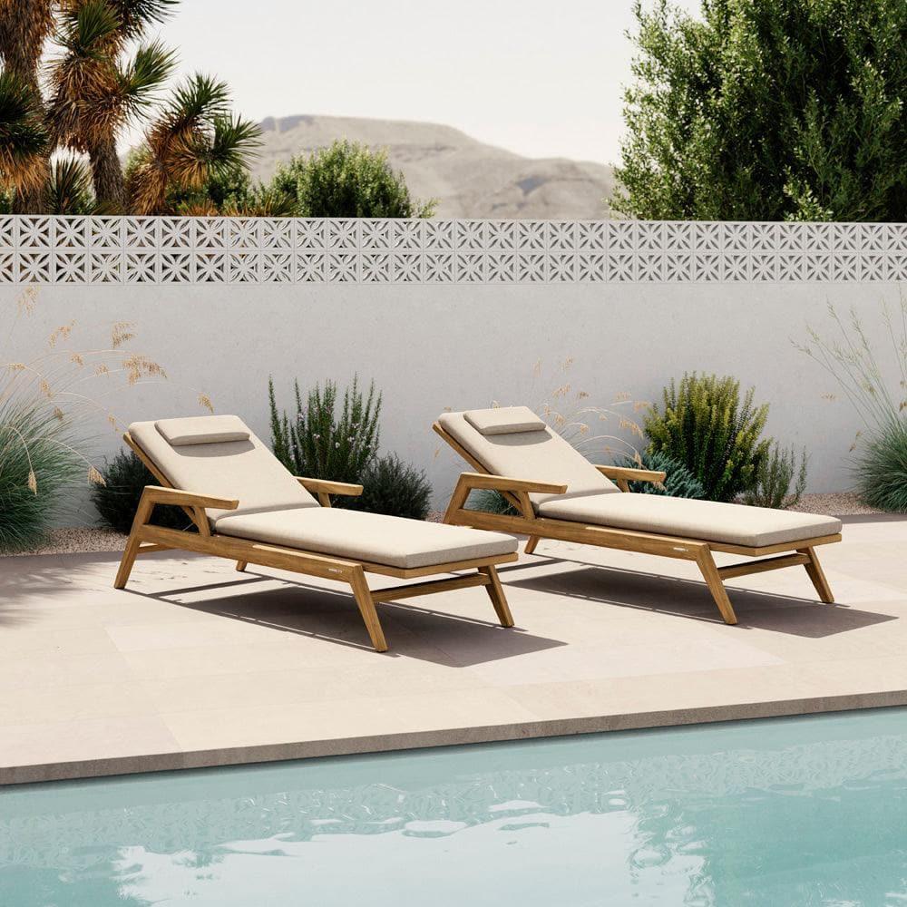 Gartenliege FLOWS - Flint - Textiles | Manutti | Homestorys