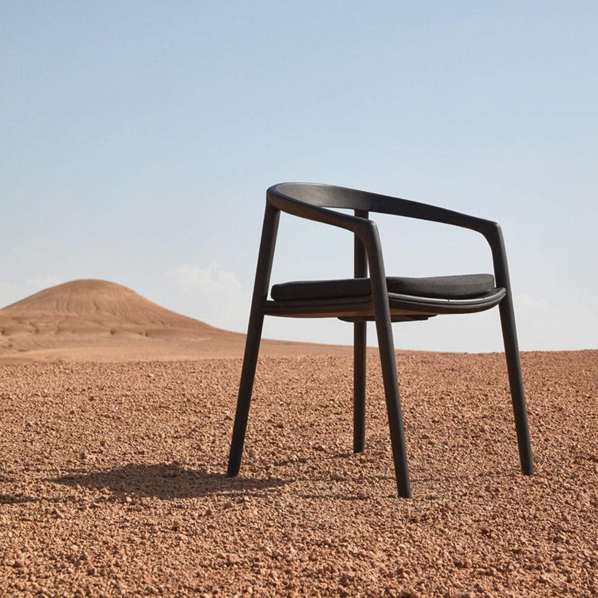 Armlehnstuhl SOLID - Teak Nero | Manutti | Homestorys