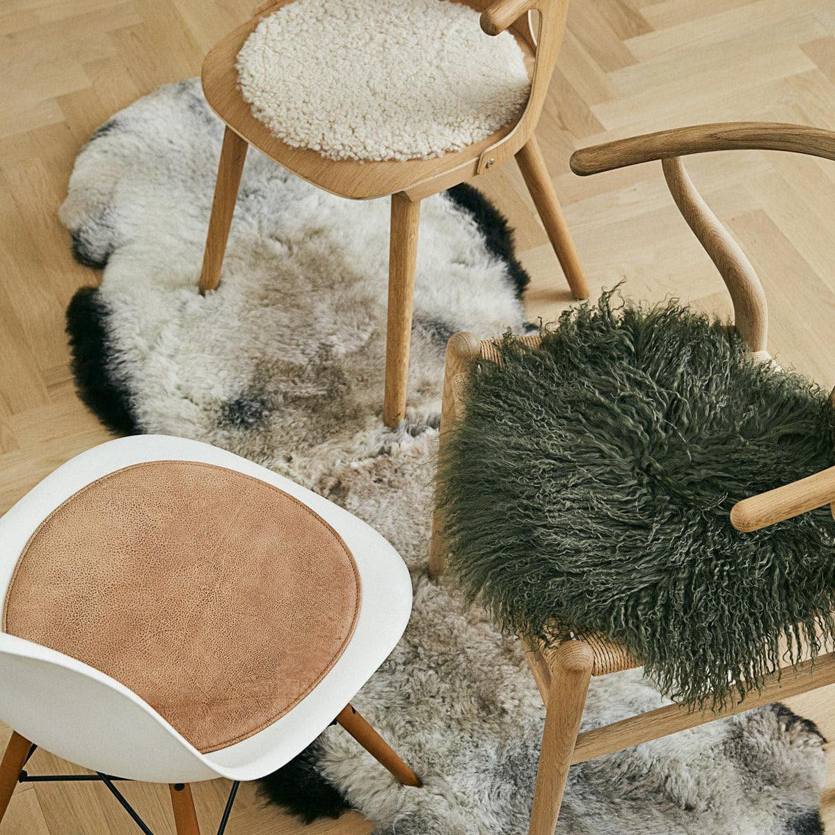 Sitzauflage tibetisches Schaffell - ø38 - Original Homestories
