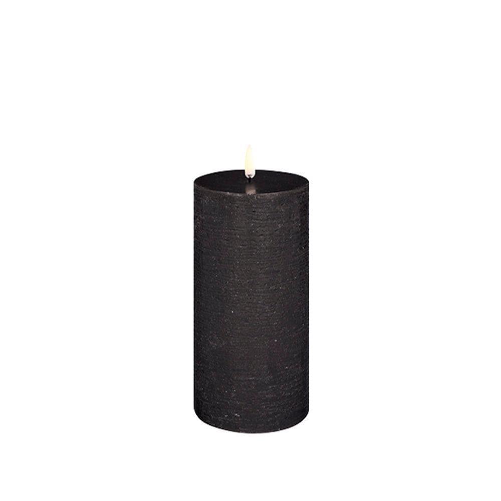 Piffany - Kerze PILLAR RUSTIC LED Uyuni - Forest Black Ø7.8 x 10cm - UL-PI-FB78015 | Homestorys