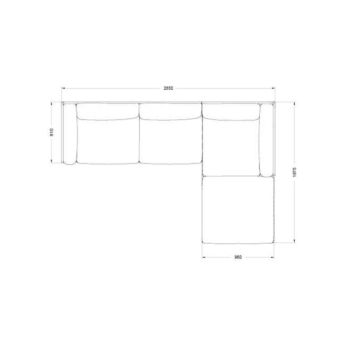 Tribù NATAL ALU Sofa Set 1 - Wengé - Original Homestories
