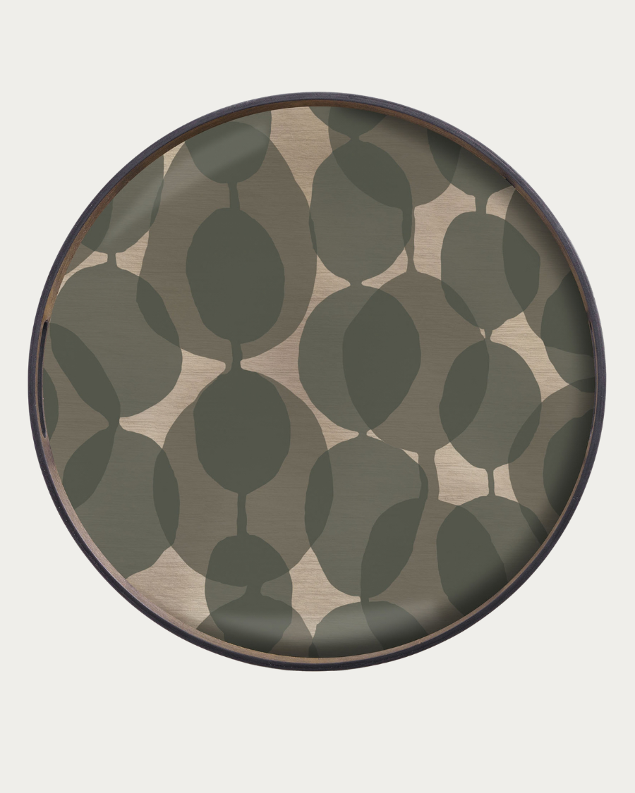 Tablett TRANSLUCENT SILHOUETTES Connected Dots - Ø48