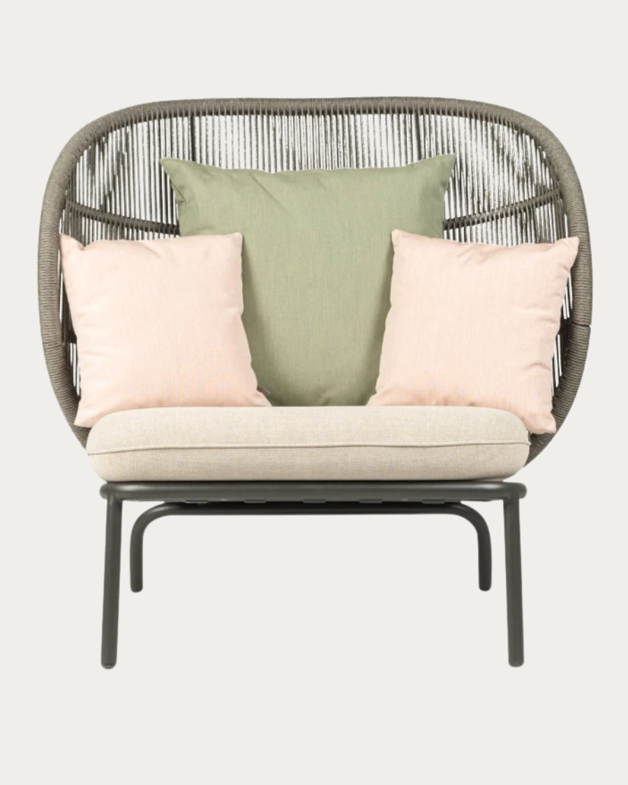 Gartensessel KODO Cocoon - Almond Kissen Set