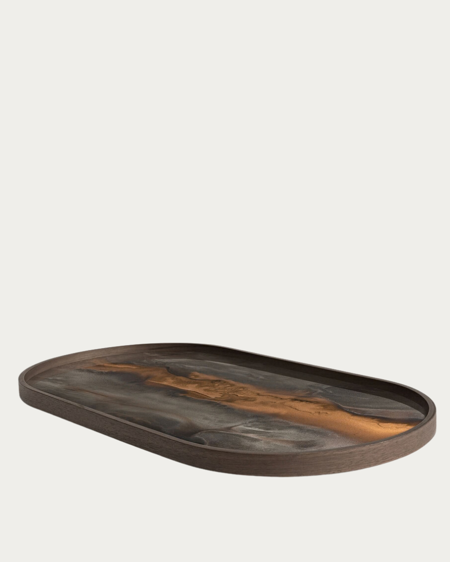 Glasstablett BRONZE ORGANIC Oblong - 71x36