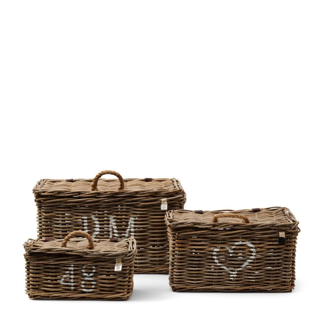 Korb RUSTIC RATTAN CLASSIC 3er-set | Rivièra Maison | Homestorys