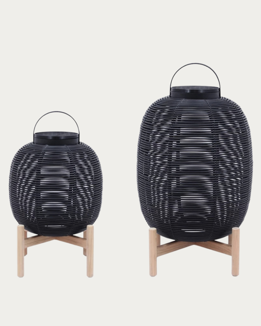 Laterne TIKA Schwarz