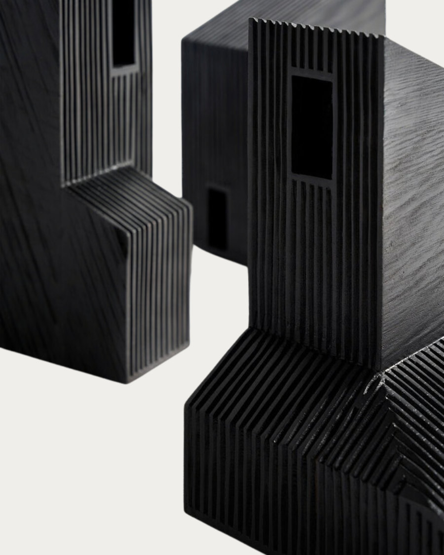 Dekoration HOUSES Black Modern Farm