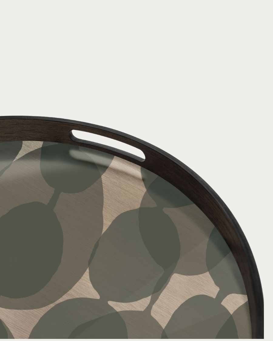 Tablett TRANSLUCENT SILHOUETTES Connected Dots - Ø48