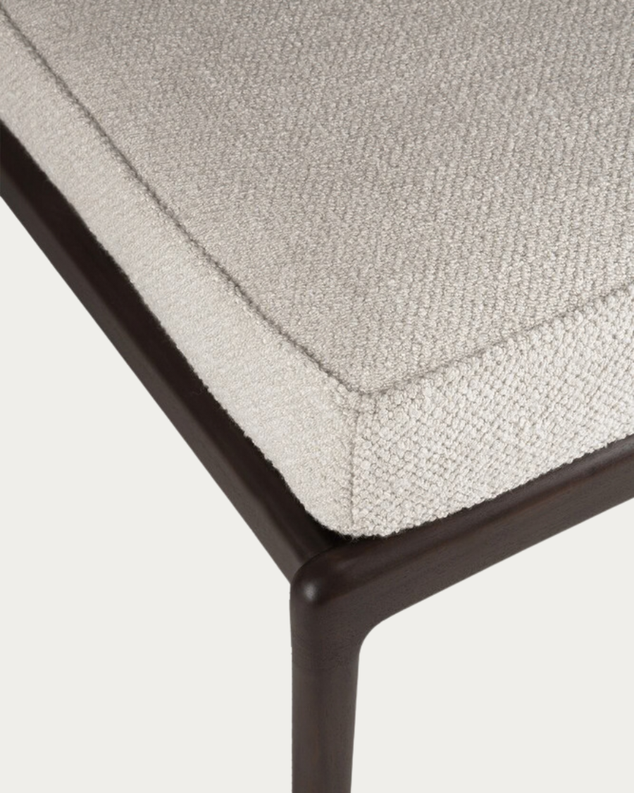 Hocker JACK Mahagoni mit Kissen