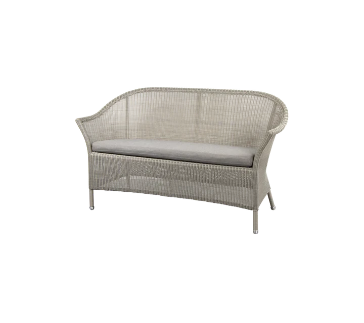 Gartensofa LANSING Taupe 2 Sitzer