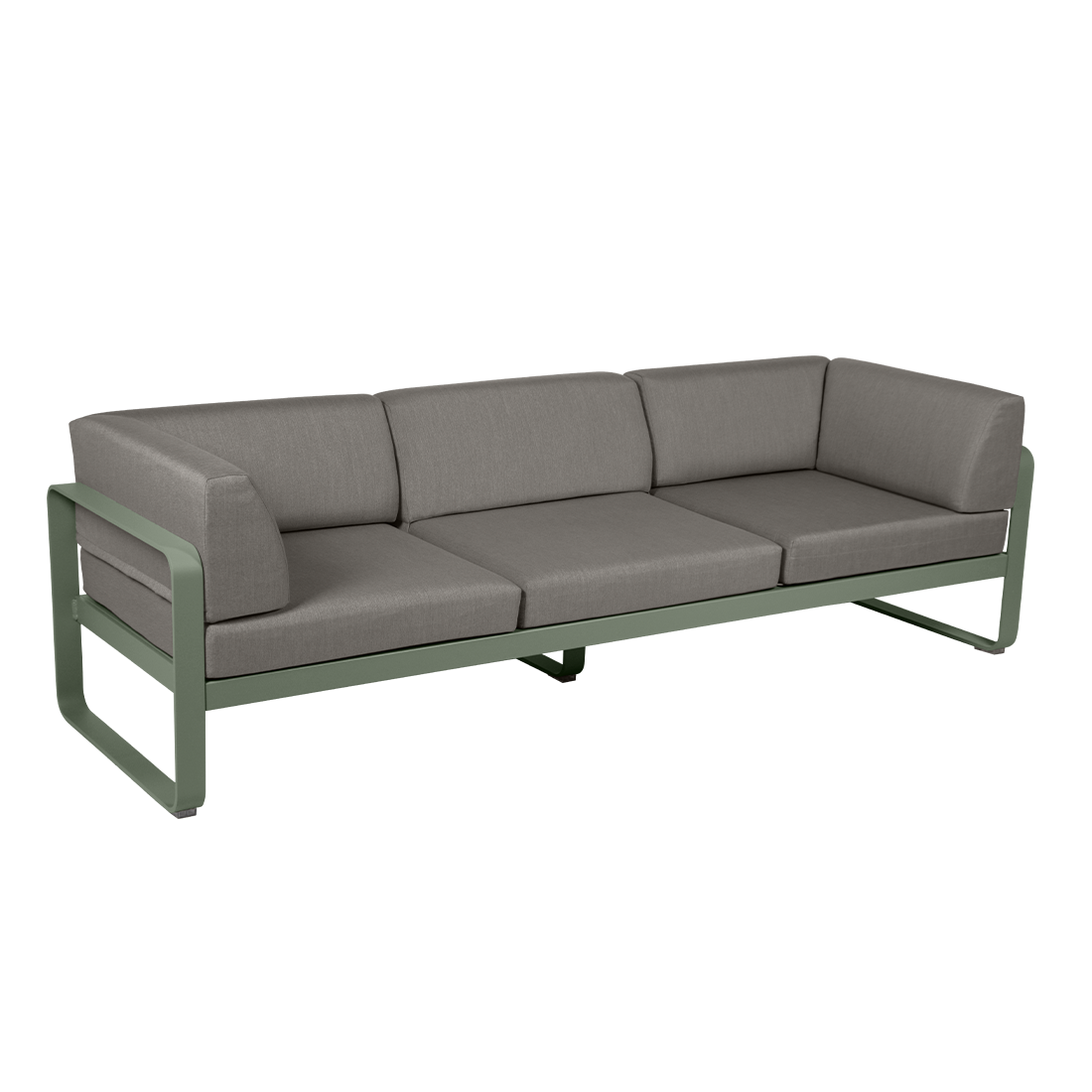 Gartensofa BELLEVIE - 3-Sitzer mit Seitenkissen