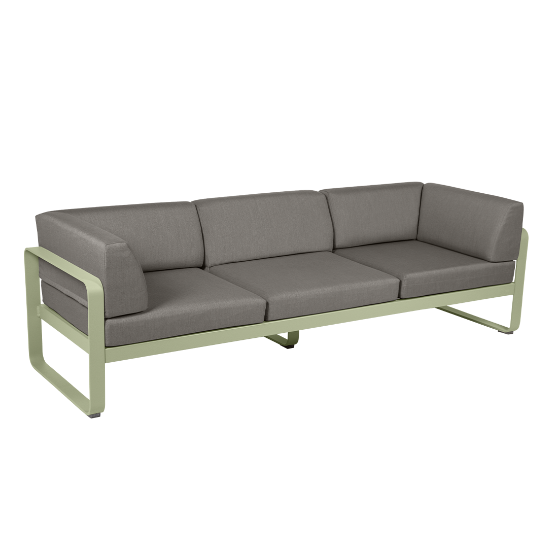 Gartensofa BELLEVIE - 3-Sitzer mit Seitenkissen