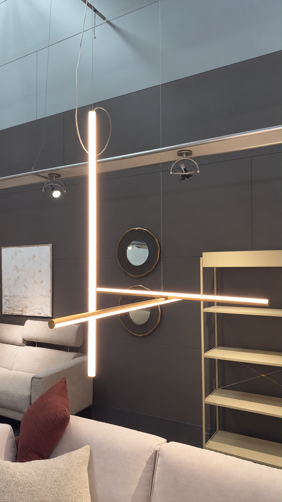 Flos COORDINATES S1 LED Hängelampe mit optischem Silikondiffusor im Detail