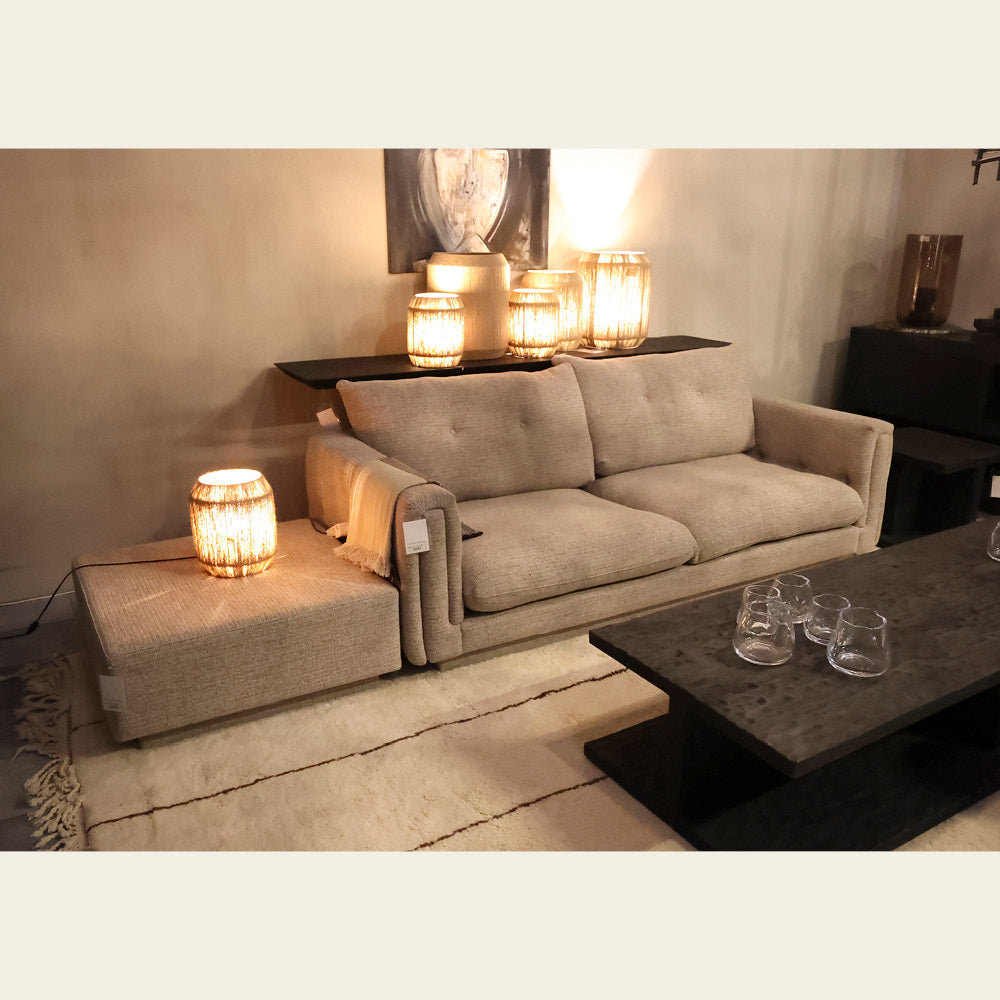 EXPO Gommaire NEIL 3-Sitzer Sofa & Ottoman