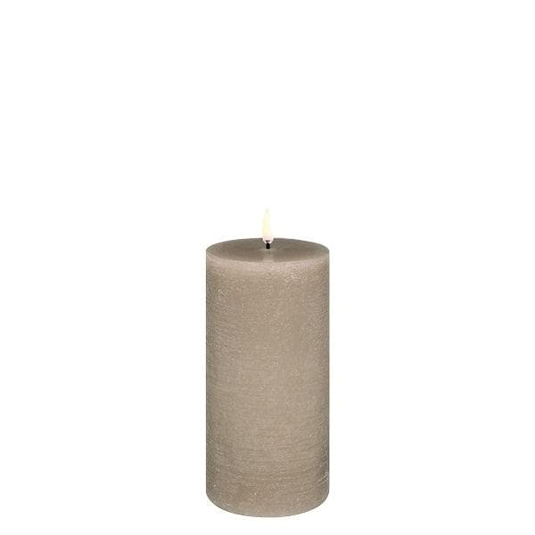 Kerze PILLAR RUSTIC LED Uyuni Sandstone Ø7.8 x 10.1cm | Piffany | Homestorys