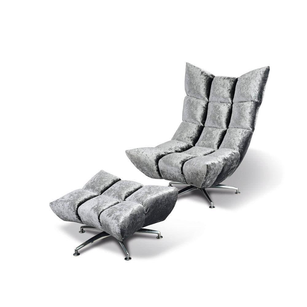 Bretz - Sessel mit Hocker CLOUD 7 Hangout - B122 + C122 - 2085 | Homestorys